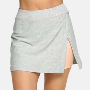Outdoor Voices Court Skort Skirt Shorts Women Gray Pink Large